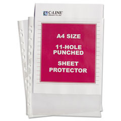 C-LINE PRODUCTS 08037 PROTECTOR,SHT,TOPLD,STND,A4