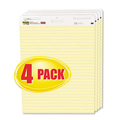 3M COMPANY 561-VAD-4PK SELF-STICK EASEL PADS, 25 X 30, YELLOW