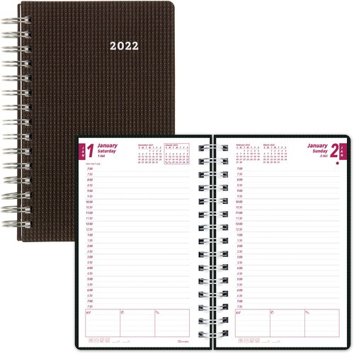 REDIFORM CB634VBLK DAILY PLANNER,NONREFILLABLE, BK