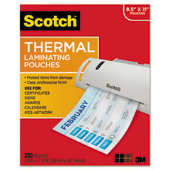 3M COMPANY TP3854200 POUCH,THERML,3MIL,200,CLR