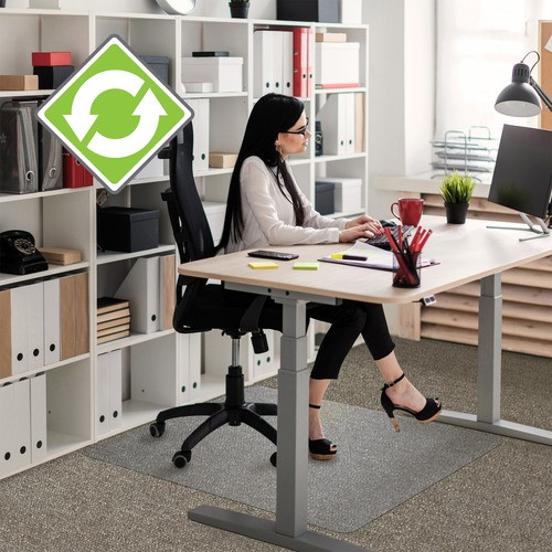 FLOORTEX ECO113648EP FLOORTEX  EVOLUTION CHAIRMAT, RECT, 36"X