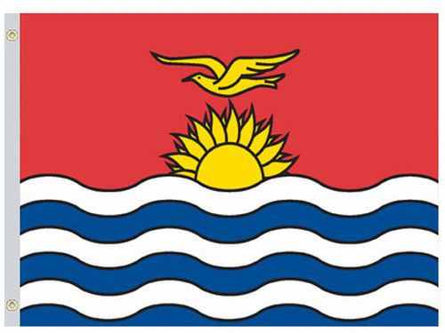 VALLEY FORGE FLAG CO 58234730 PERMA-NYL 5'X8' NYLON KIRIBATI FLAG