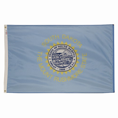 VALLEY FORGE FLAG CO 58232410 SPECTRAMAX 5'X8' NYLON SOUTH DAKOTA FLAG