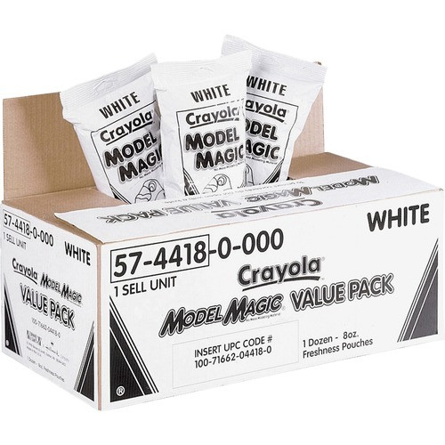 CRAYOLA 574418 MODELING COMPOUND,8 OZ,WHITE,96 OZ