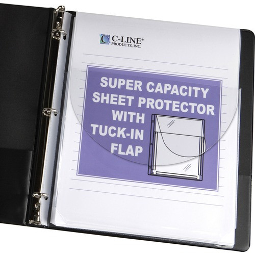 C-LINE PRODUCTS 61027 PROTECTOR,SHT,LRGCPCTY,3HLE