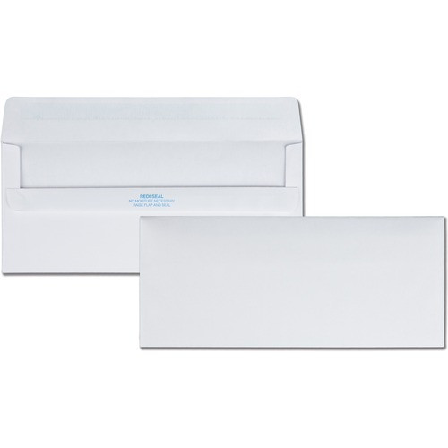 QUALITY PARK 11118 REDI-SEAL ENVELOPE,#10,WHITE,500/BOX