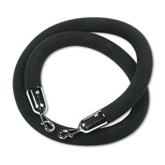 TATCO 11116 CROWD CONTROL ROPE,VELOUR,6',BLACK