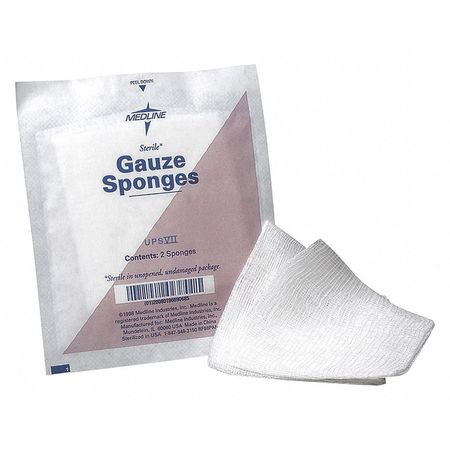 MEDLINE NON21422 MEDLINE  GAUZE SPONGES,STERILE,COTTON WO