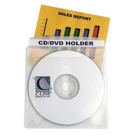 C-LINE PRODUCTS 61988 HOLDER,INDVL,CD,2SD,50/BX