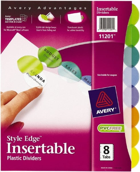 AVERY 11201 DIVIDERS,INSERT,STYLE,8TAB