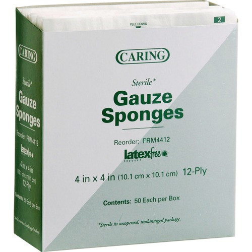 MEDLINE PRM4412 MEDLINE  GAUZE SPONGES, STERILE, 4"X4", 