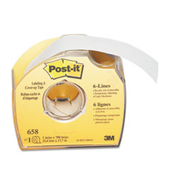 3M COMPANY 658 TAPE,COVERUP,REMOVABLE,1"