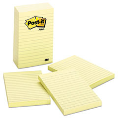 3M COMPANY 660-5PK NOTE PADS, 4 X 6,5 100-SHEET PADS/PACK