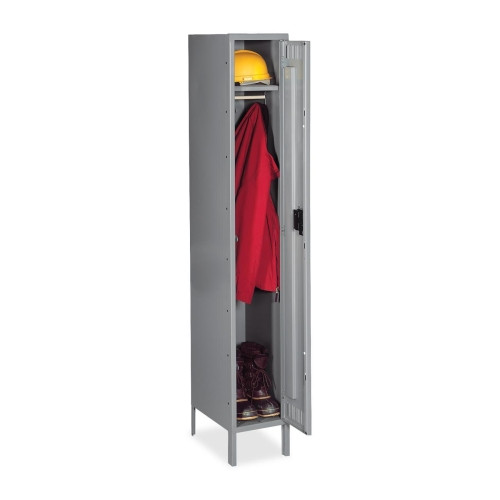TENNSCO CORP STS1218721MG SINGLE-TIER LOCKER,12X18X78,MEDIUM GRAY