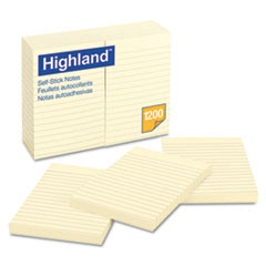3M COMPANY 6609YW HIGHLDNOTES,RULED,4X6,YW