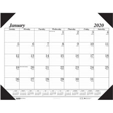 HOUSE OF DOOLITTLE 124 MONTHLY DESK PAD CALENDAR, REFILLABLE