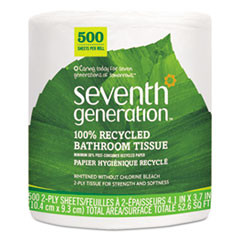 SEVENTH GENERATION 137038 BATHROOM TISSUE,WHITE,500/ROLL