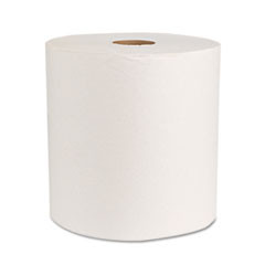 BOARDWALK 17GREEN GREEN UNIVERSAL ROLL TOWELS, NATURAL WHI