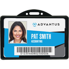 ADVANTUS CORPORATION 75656 BADGE,HLDR,HORZ,IDCARD,BK