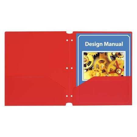 C-LINE PRODUCTS 32934 FOLDER,PORT,POLY,3-HLE,RD