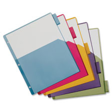 CARDINAL BRANDS INC. 84017CB CARDINAL  SINGLE POCKET POLY DIVIDERS, 8