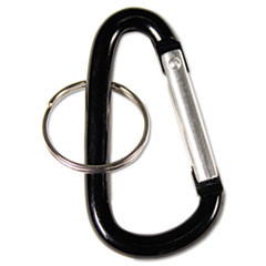 ADVANTUS CORPORATION 75555 RING,KEY,CARABINER,10PK,BK