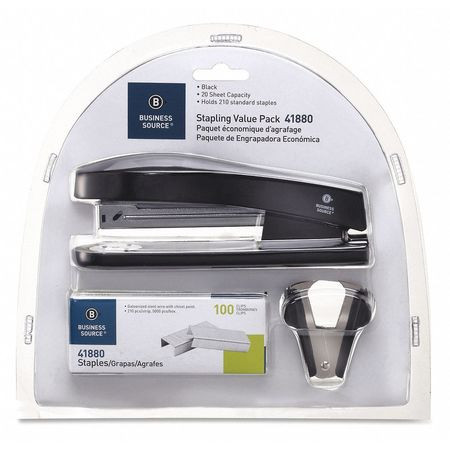 BUSINESS SOURCE 41880 BUSINESS SOURCE  STAPLING VALUE PACK, 20