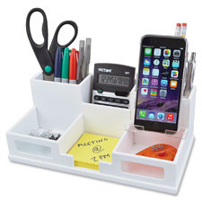 VICTOR TECHNOLOGIES 9525-5 VICTOR TECHNOLOGY  DESK ORGANIZER W/PHON
