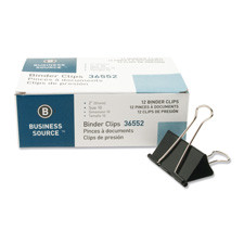 BUSINESS SOURCE 36550BX BUSINESS SOURCE  BINDER CLIP, SMALL, 3/4