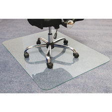 FLOORTEX 123648EG FLOORTEX  GLASS CHAIR MAT, 36"X48", CLEA