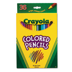 CRAYOLA 68-4036 SHORT BARREL COLORED WOODCASE PENCILS, 3