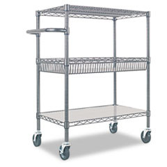 ALERA SW543018BA CART,WIRE, 3 TIER BLACK