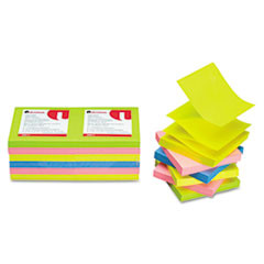 UNIVERSAL 35617 NOTE,3X3 FANFOLD 12PK,AST