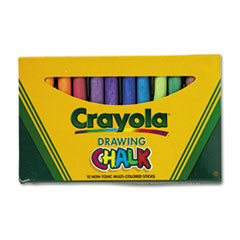 CRAYOLA 51-0403 COLORED DRAWING CHALK, ASSORTED COLORS 1