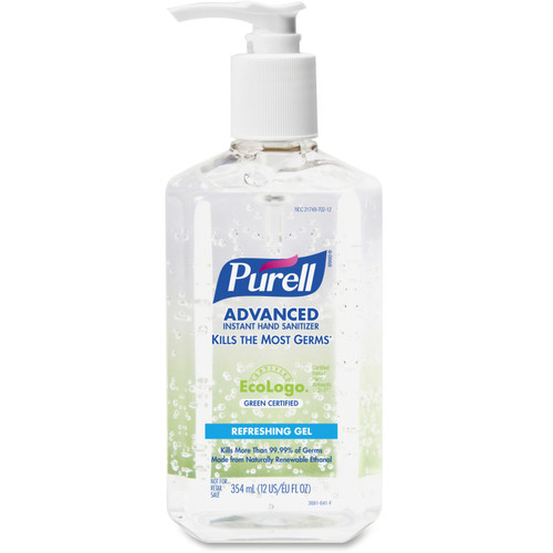 GOJO INDUSTRIES, INC. 369112CT PURELL HAND SANITIZER REFRESHING GEL PUM