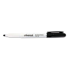 UNIVERSAL 43671 PEN STYLE DRY ERASE MARKER, FINE TIP, BL