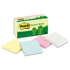 3M COMPANY 654-RP-A RECYCLED PASTEL NOTES, 3 X 3, SUNWASHED 