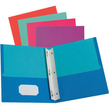 ESSELTE PENDAFLEX CORP. 52076 OXFORD  FOLDER, TWIN-POCKET, FASTENER,1/