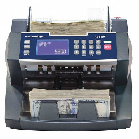 ACCUBANKER AB5800 BILL COUNTER 300 BILLS CAPACITY