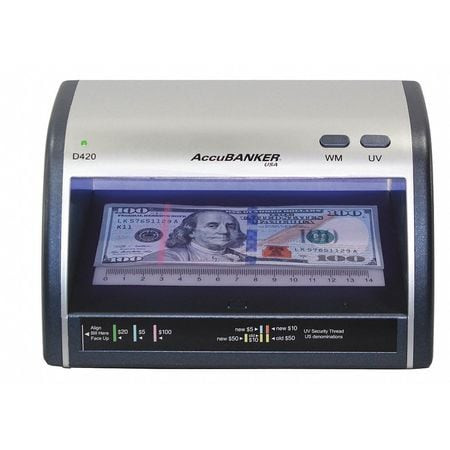 ACCUBANKER LED420 COUNTERFEIT DETECTOR 110VAC INPUT POWER