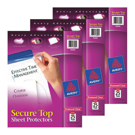AVERY 76000BD AVERY  SHEET PROTECTORS,SUPER HVYWT,75/B