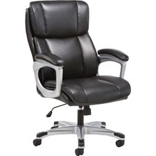HON VST315 BASYX  HIGH-BACK CHAIR, LEATHER, 28-1/4"