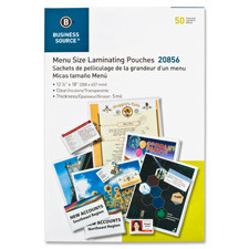BUSINESS SOURCE 20855BD BUSINESS SOURCE  LAMINATING POUCHES, LET