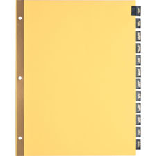 BUSINESS SOURCE 01183 BUSINESS SOURCE  TAB INDEXES,MONTHLY,8-1