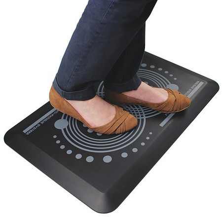 FLOORTEX FCA22032BK FLOORTEX  MAT, F/STAND-UP WORK, W/ERGO P