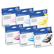EPSON T048520S EPSON  INK CARTRIDGE, F/ STYLUS R300/RX6