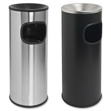 GENUINE JOE 58884PL GENUINE JOE  WASTE RECEPTACLE,W/ASHTRAY,