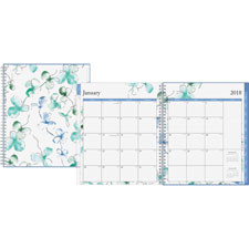 BLUE SKY 101582 LINDLEY MONTHLY WIREBOUND PLANNER, 10 X 