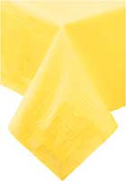HOFFMASTER 220640 TABLECOVER 54X108" POLY YLW