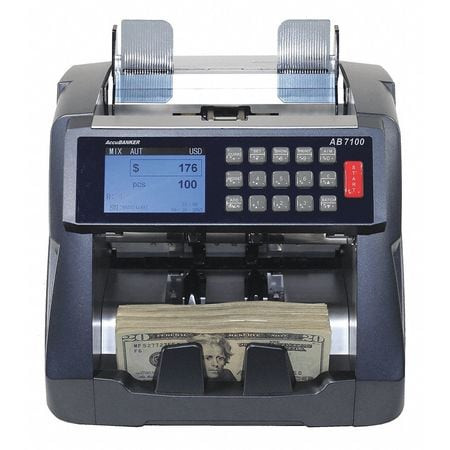 ACCUBANKER AB7100 BILL COUNTER 500 BILLS CAPACITY